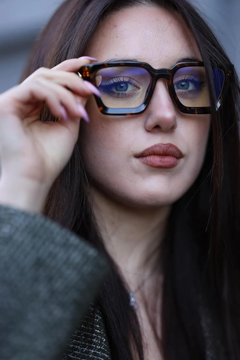 VISOONE Blue Light Blocking Glasses with TR90 Rectangle Frame and Chic Preppy Look for Women Men RIVER