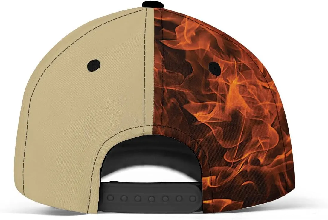 Vybonz Personalized Firefighter Baseball Caps, Firefighter Hats, Fire Department Hat, Fireman Cap Red Black Line Trucker Hats