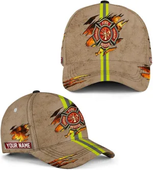 Vybonz Personalized Firefighter Baseball Caps, Firefighter Hats, Fire Department Hat, Fireman Cap Red Black Line Trucker Hats
