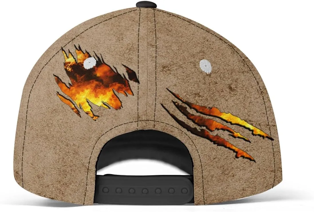 Vybonz Personalized Firefighter Baseball Caps, Firefighter Hats, Fire Department Hat, Fireman Cap Red Black Line Trucker Hats