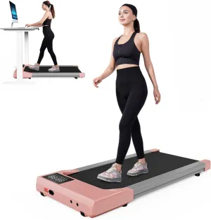 Walking Pad Treadmill, Under Desk Treadmill for Home Office,3 in 1 Treadmills for Home with Remote Control, Walking Jogging Machine with 300 lbs Weight Capacity in LED Display, No Assembly