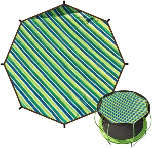 Waterproof UV Protection Trampoline Tent Cover | Trampoline Sunshade, Tear Resistant Tent, 12ft 14ft Soft Outdoor Sun Protection Cover, Outdoor Backyard Garden Use, All Season Protection