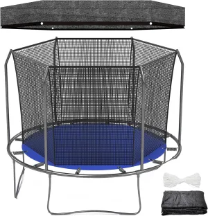 Windyun Trampoline Cover Black Sunshade Tent Top Cover for Round Trampoline Outdoor Sports Accessories, Tent Only