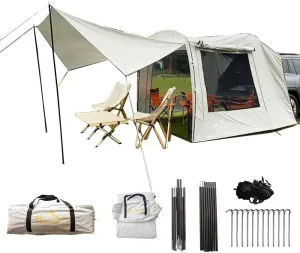 WINTENT Versatile Car Tent SUV Tailgate Attachement Tent Rainfly Screen Room for Camping （15.9 x 7.9 x 6.4ft） (Ranifly)
