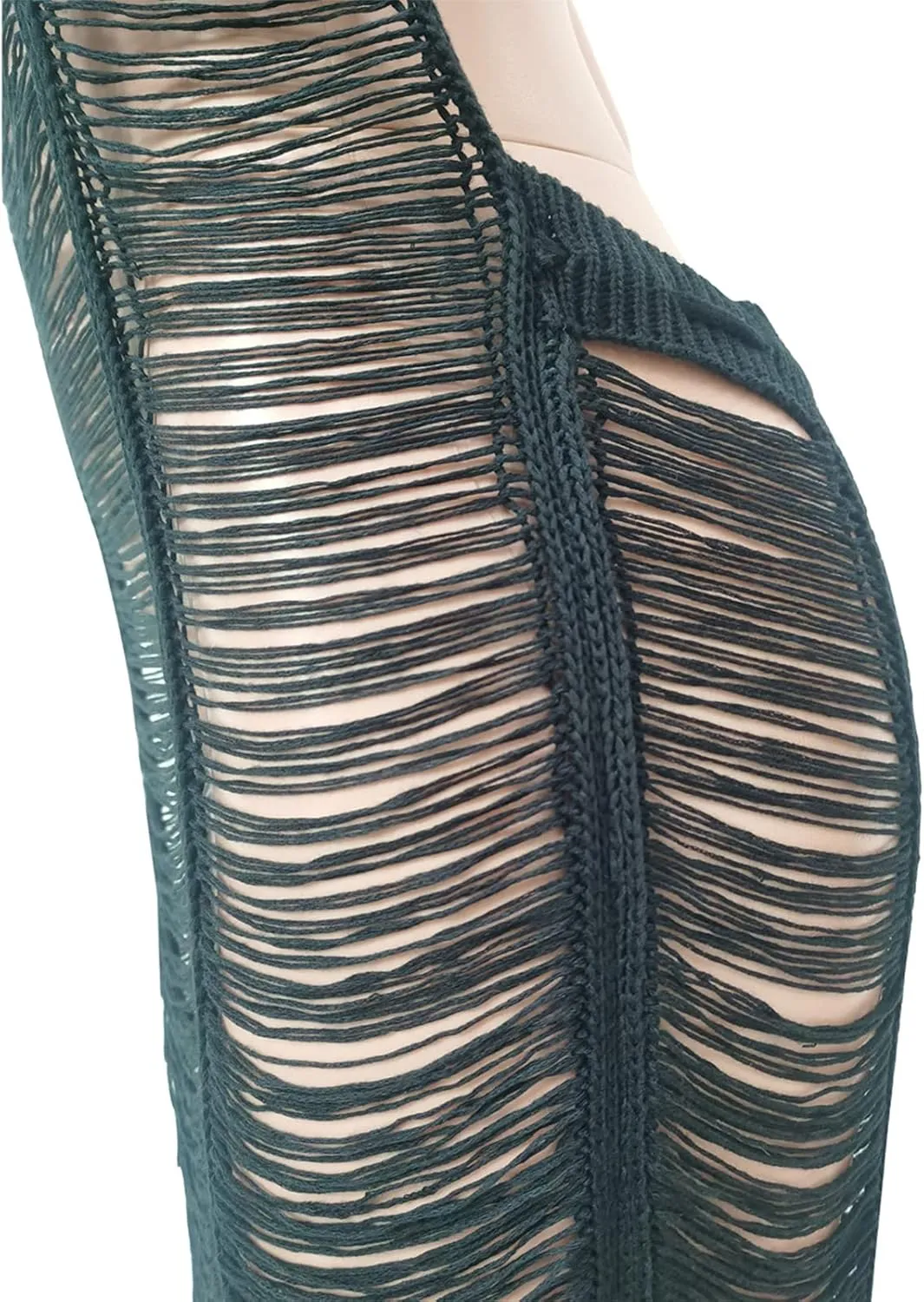Women Sexy Halter Sleeveless Mesh See Through Crochet Maxi Long Dress Backless Knitted Beach Bikini Swimsuit Cover Ups