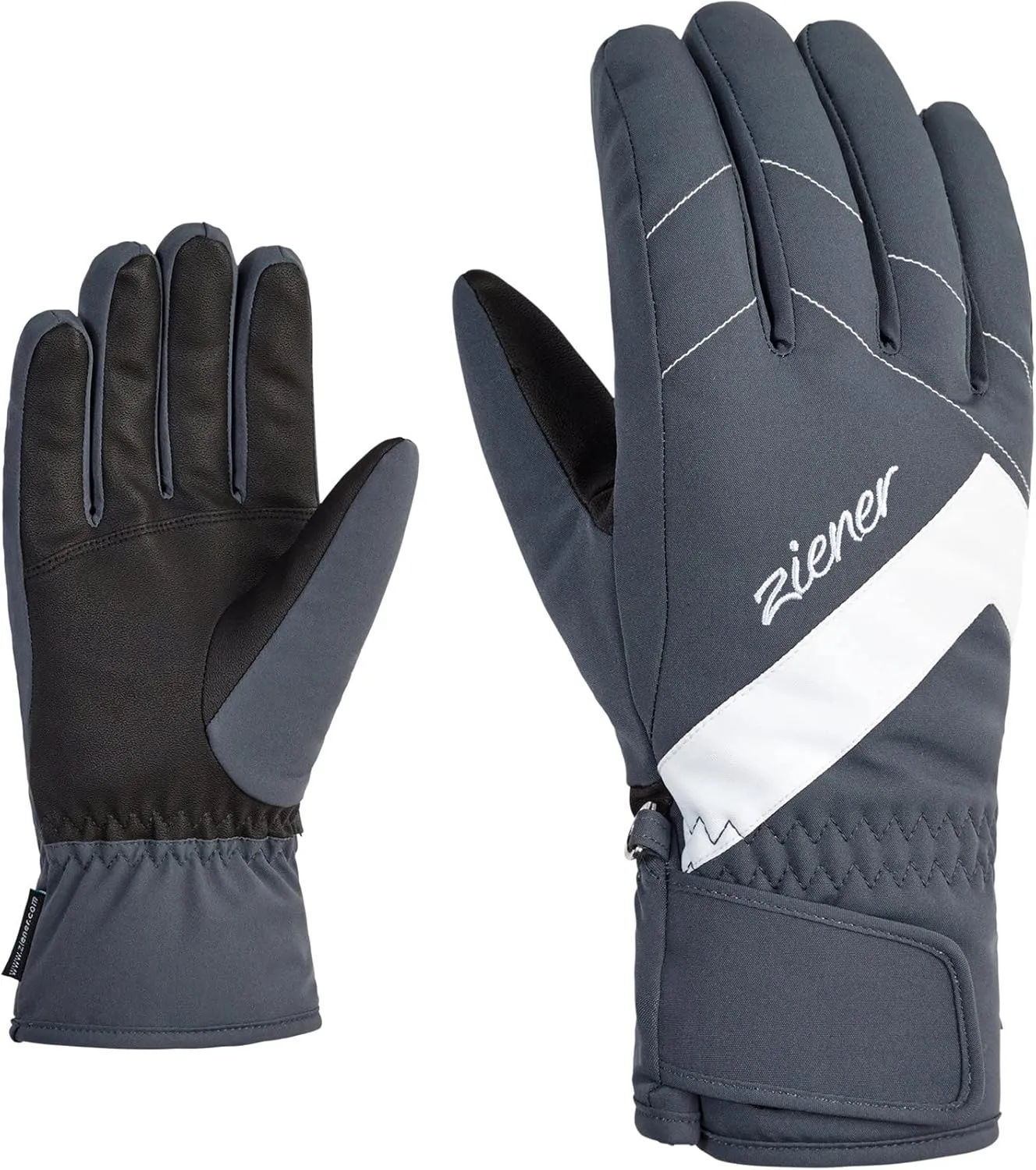Women's Alpine Ski Leather Gloves KAITI Ombre