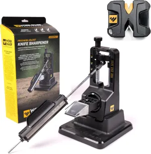 Work Sharp Precision Adjust Set Knife Sharpener value combo gift bundle with a Pivot Knife Sharpener