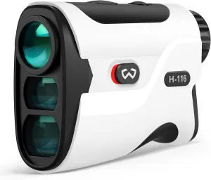 WOSPORTS Golf Rangefinder with Slope - 1200/1500 Yards Laser Range Finder Golf with Magnetic Strap, Flag Pole Locking Vibration