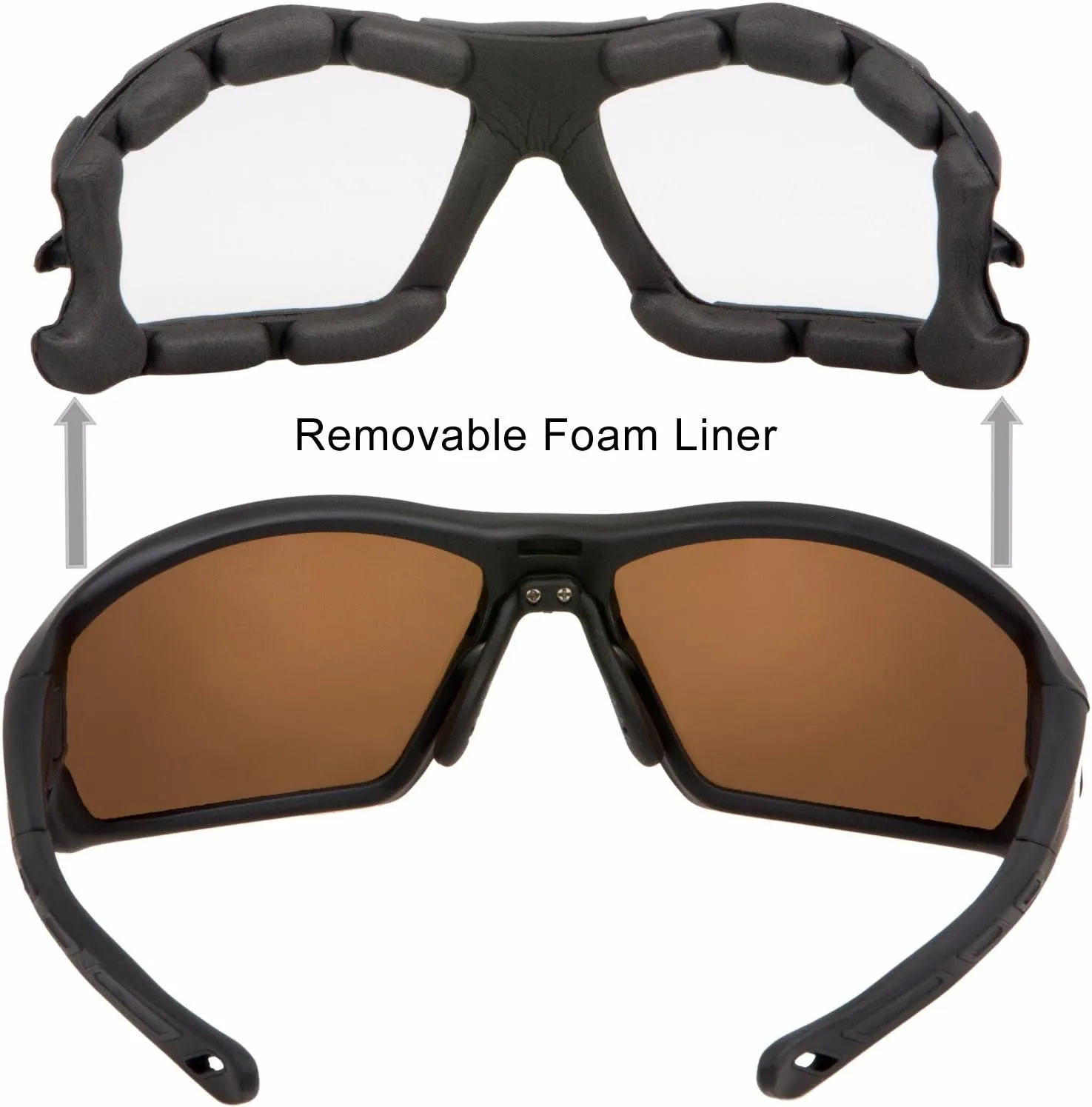 WYND Blocker Polarized Riding Sunglasses Extreme Sports Wrap Motorcycle Glasses