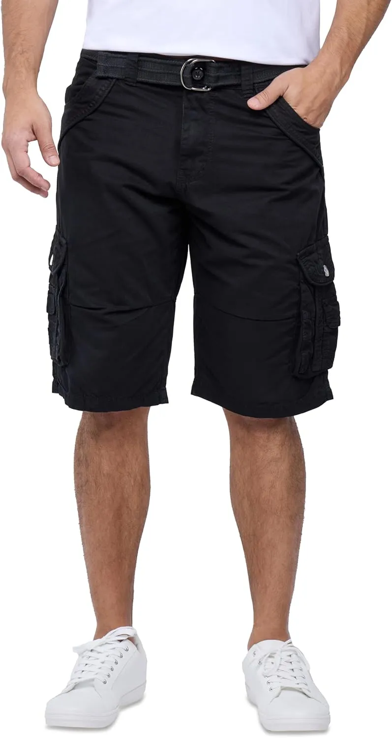 X RAY Mens Cargo Shorts Camo & Solid Colors 12.5" Inseam Knee Length Classic Fit Multi Pocket (Big and Tall Shorts for Men)