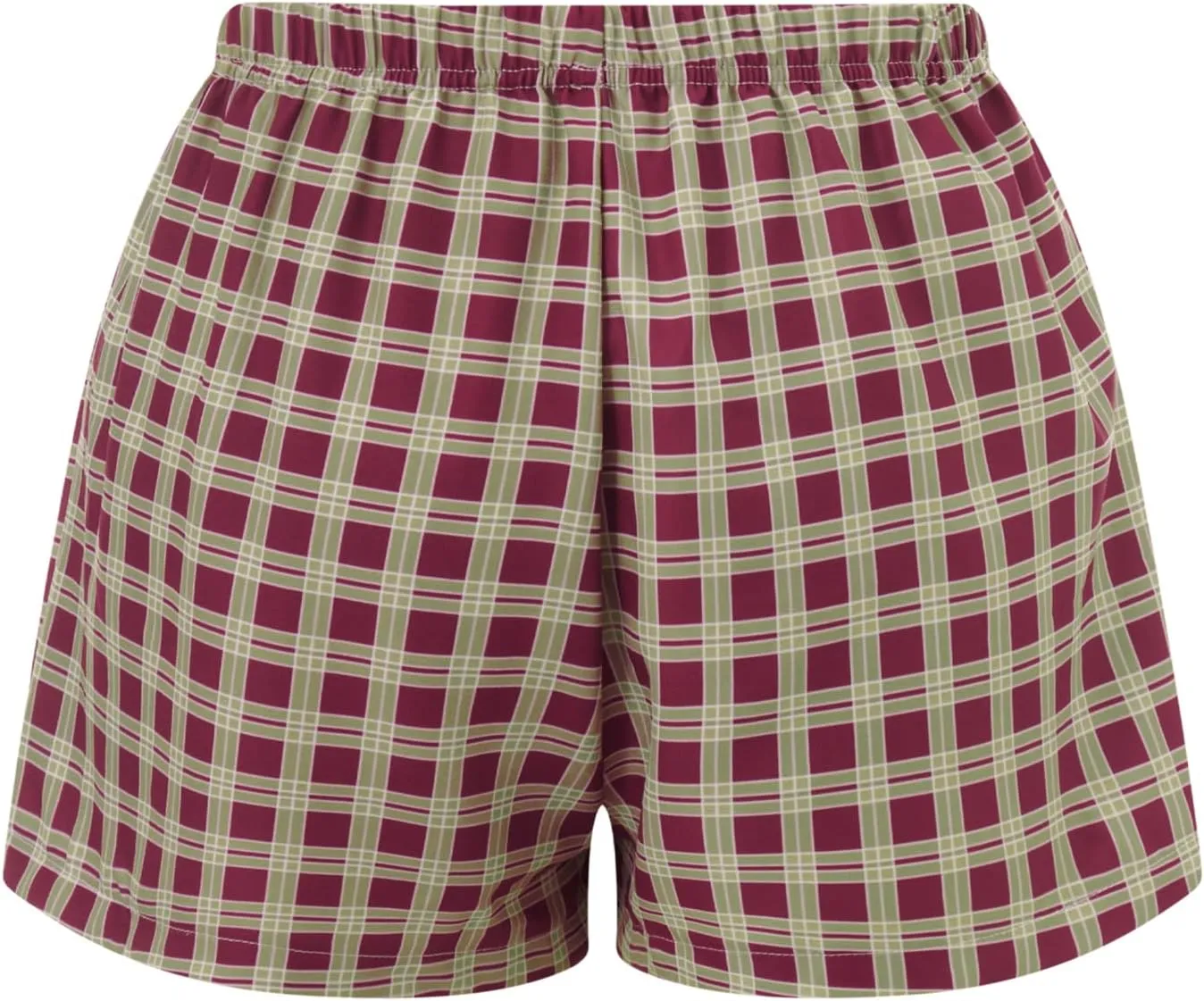 Y2k Women Gingham Boxer Shorts Low Rise Micro Pajamas PJ Sleep Short Pants Plaid Sleepwear Sleeping Lounge Bottoms