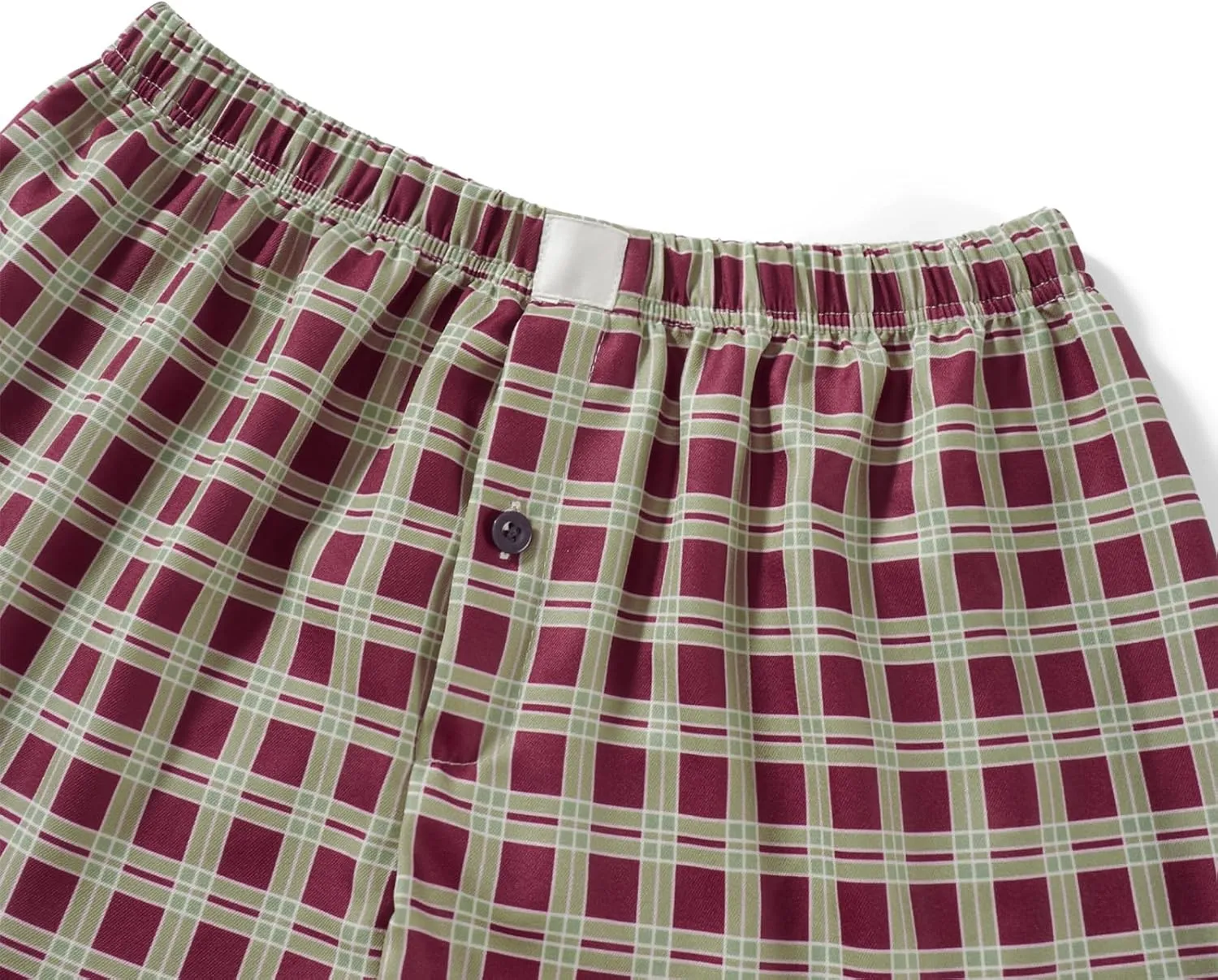Y2k Women Gingham Boxer Shorts Low Rise Micro Pajamas PJ Sleep Short Pants Plaid Sleepwear Sleeping Lounge Bottoms