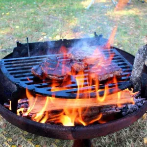 Yabbi Fire Pit 65cm & Barramundi BBQ