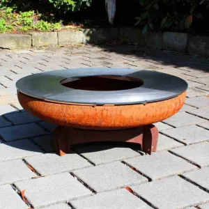 Yabbi Fire Pit 80cm & Ringgrill BBQ