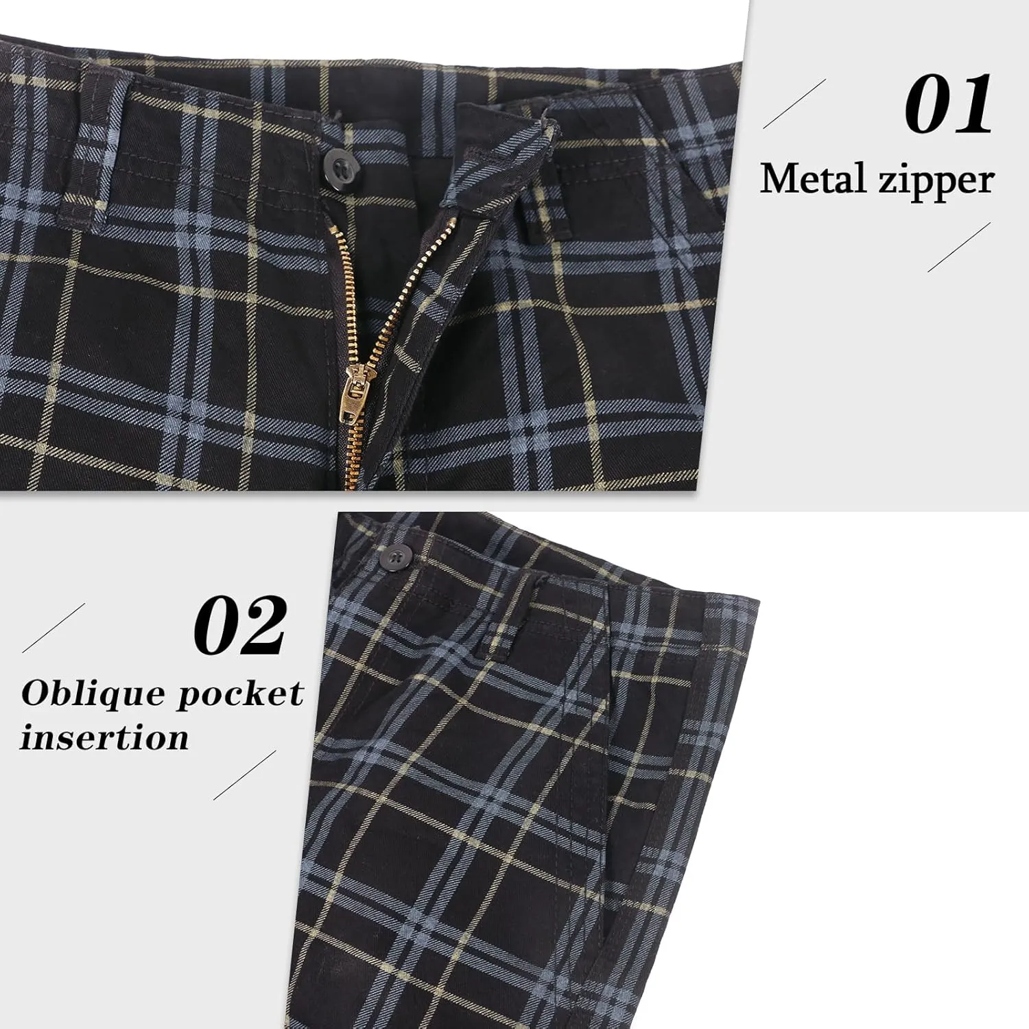 zeetoo Camo Shorts for Men Classic Relaxed Fit Cargo Short Multi-Pocket Outdoor Shorts
