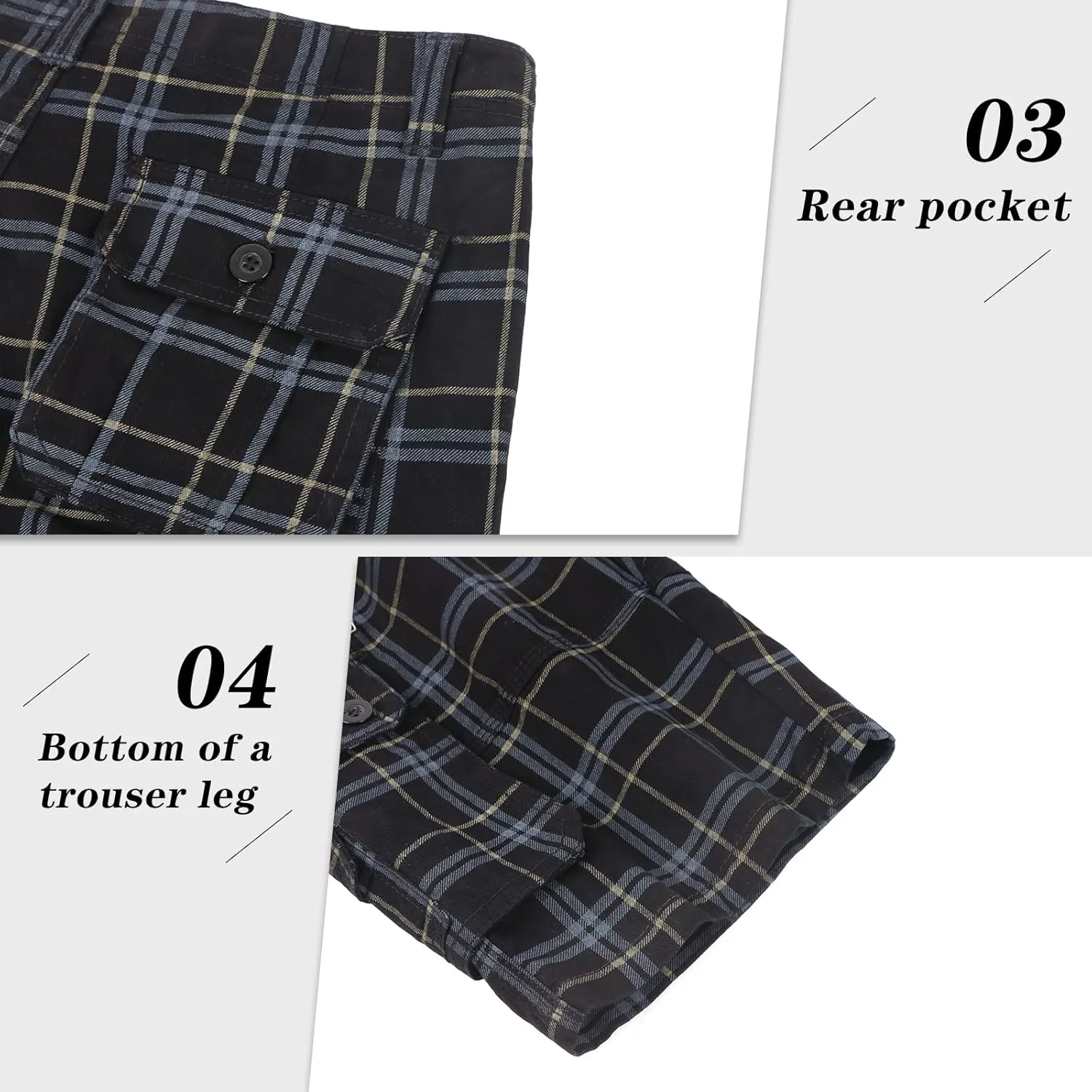 zeetoo Camo Shorts for Men Classic Relaxed Fit Cargo Short Multi-Pocket Outdoor Shorts